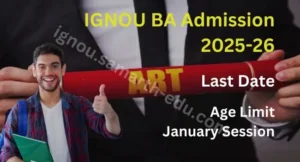 IGNOU BA Admission 2025-26